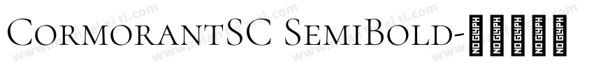 CormorantSC SemiBold字体转换